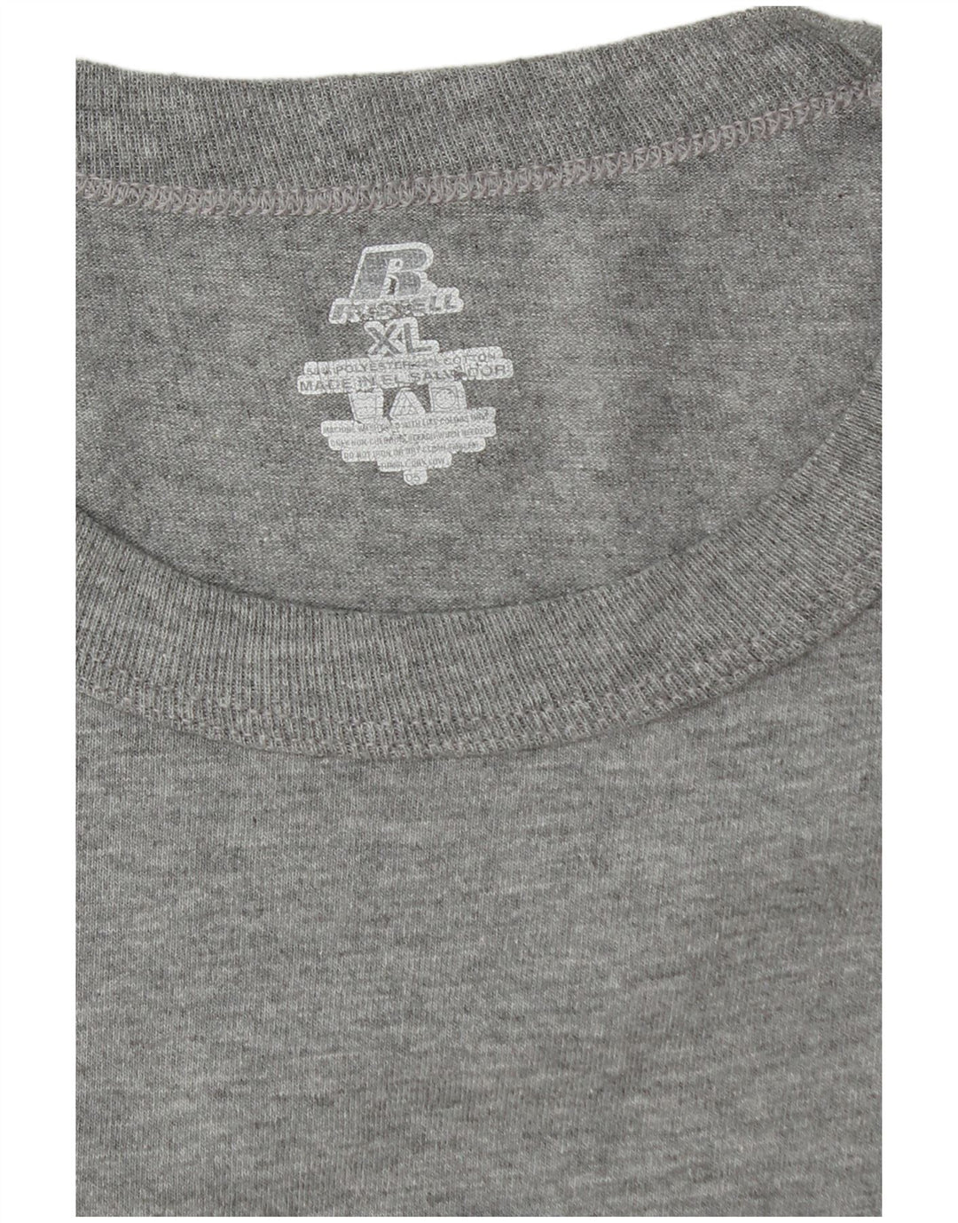 T-shirt grafica da uomo RUSSELL ATHLETIC XL in cotone grigio