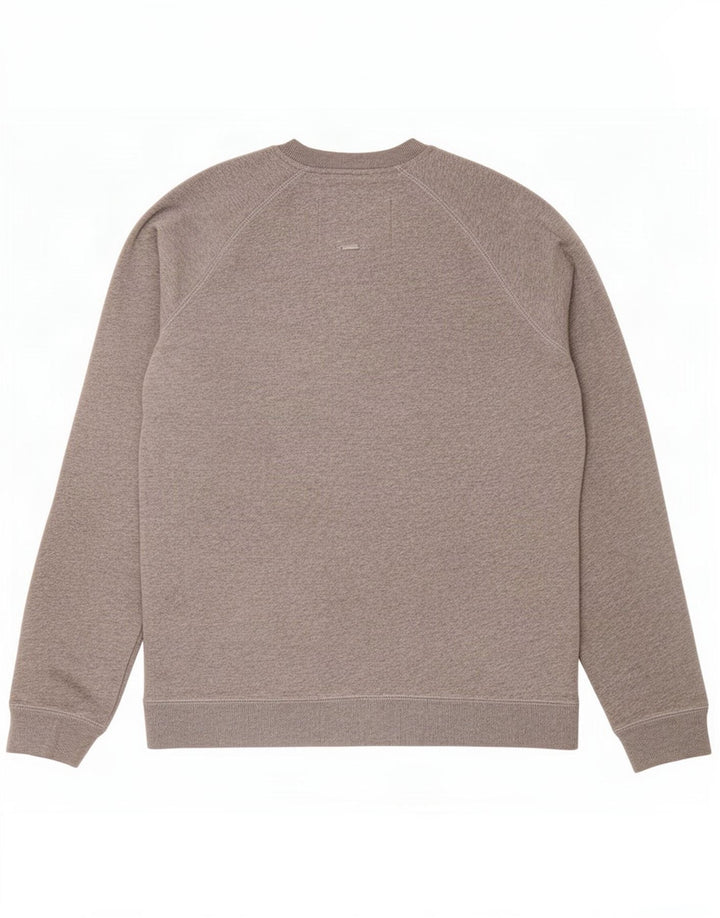 Jack Wills Uomo Salcombe Devon Graphic Felpa Maglione Piccolo Cotone Grigio