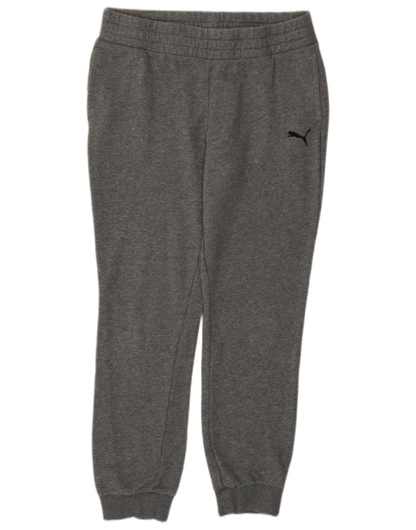 Pantaloni da tuta da donna Puma Joggers UK 14 Large Grigio Cotone