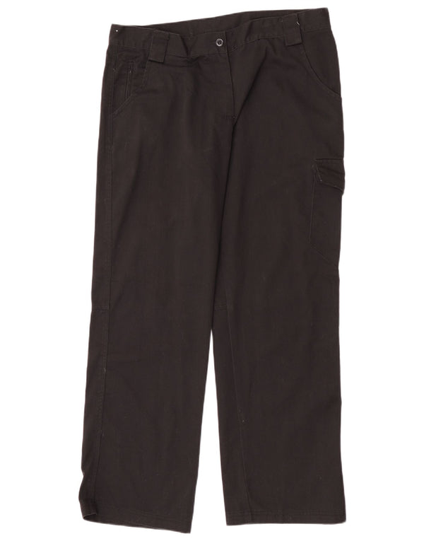 Dickies Pantaloni cargo dritti da donna UK 14 Large W32 L30 Poliestere nero