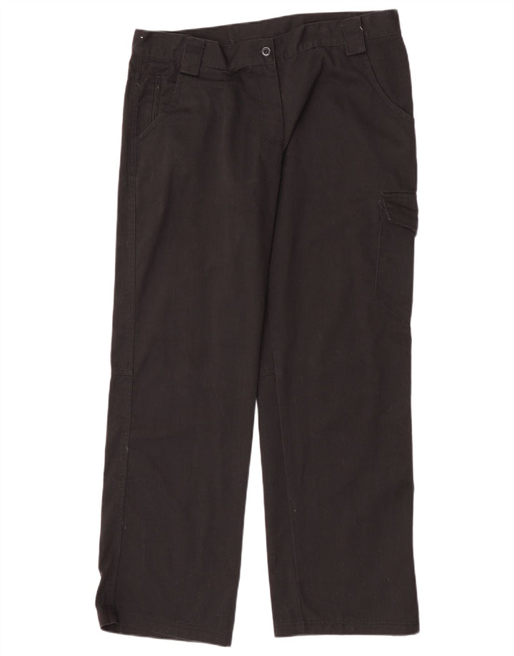 Dickies Pantaloni cargo dritti da donna UK 14 Large W32 L30 Poliestere nero
