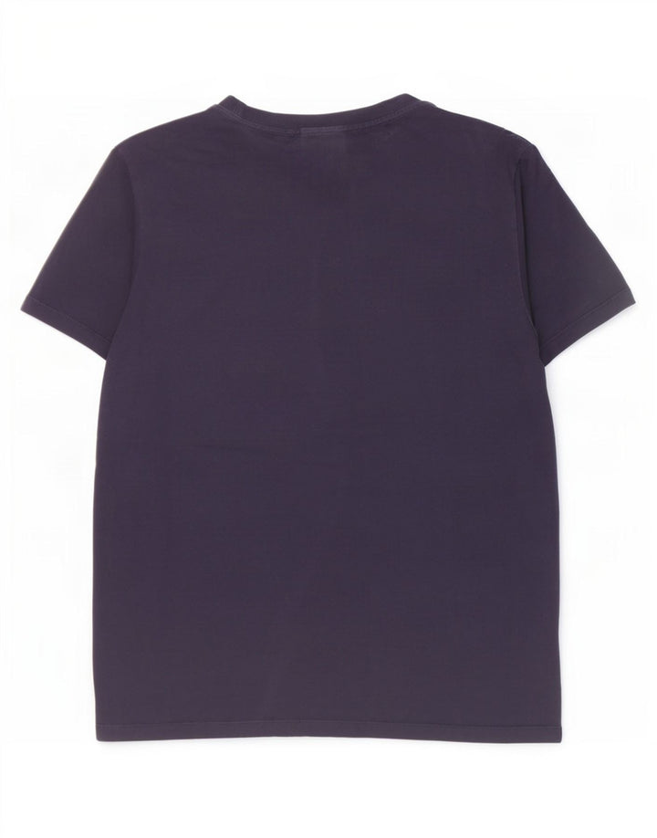 T-shirt da uomo Hugo Boss Top in cotone blu navy medio