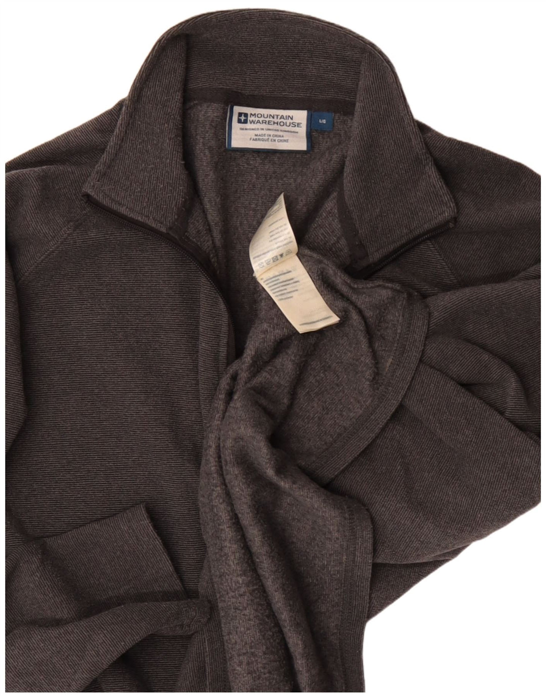 Top della tuta da uomo pullover Mountain Warehouse in poliestere grigio medio