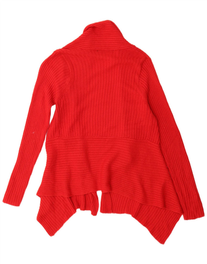 Maglione cardigan da donna Zara UK 12 Acrilico rosso medio