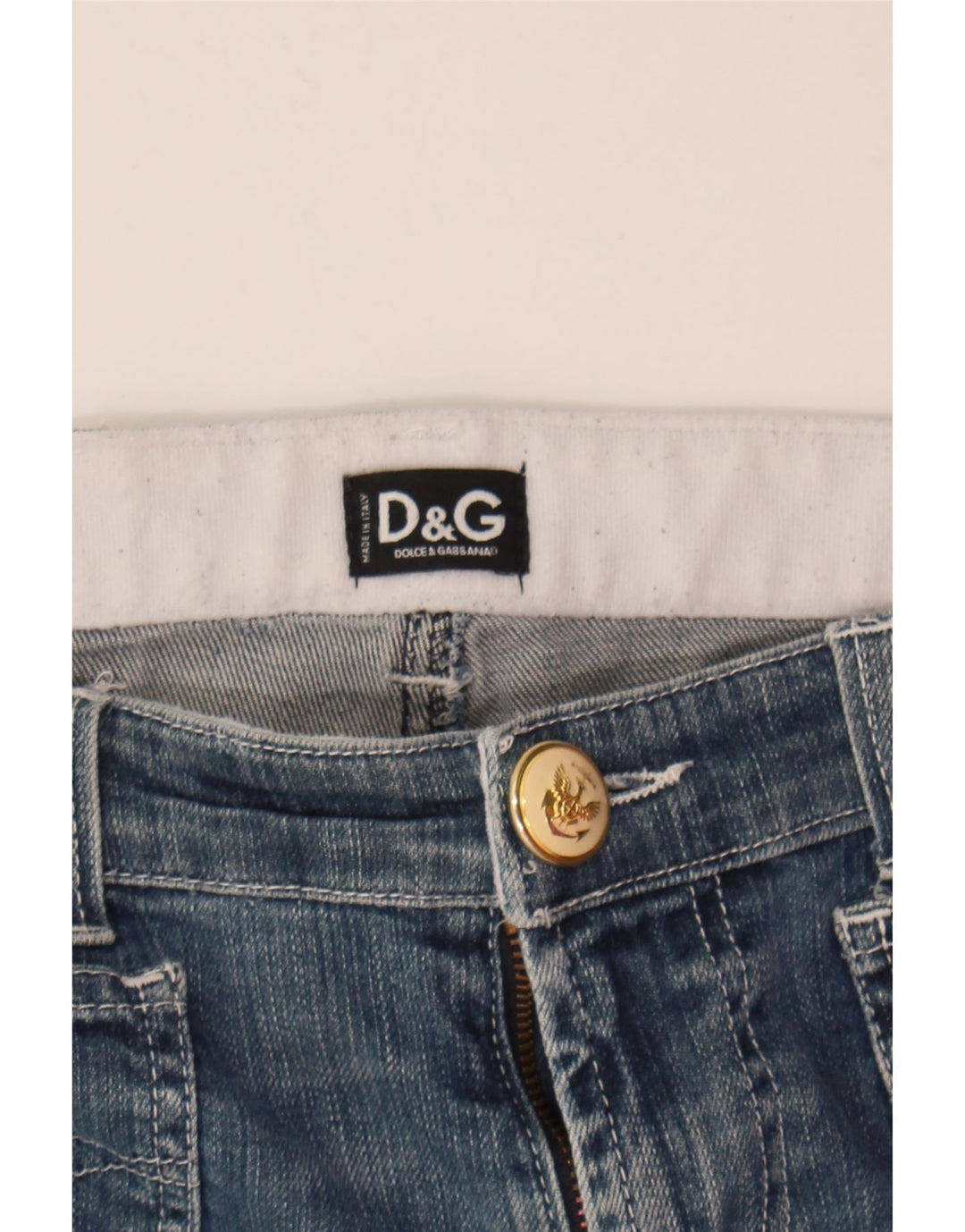 DOLCE & GABBANA Womens Denim Shorts IT 41 Medium W27  Blue Cotton Vintage Dolce & Gabbana and Second-Hand Dolce & Gabbana from Messina Hembry 