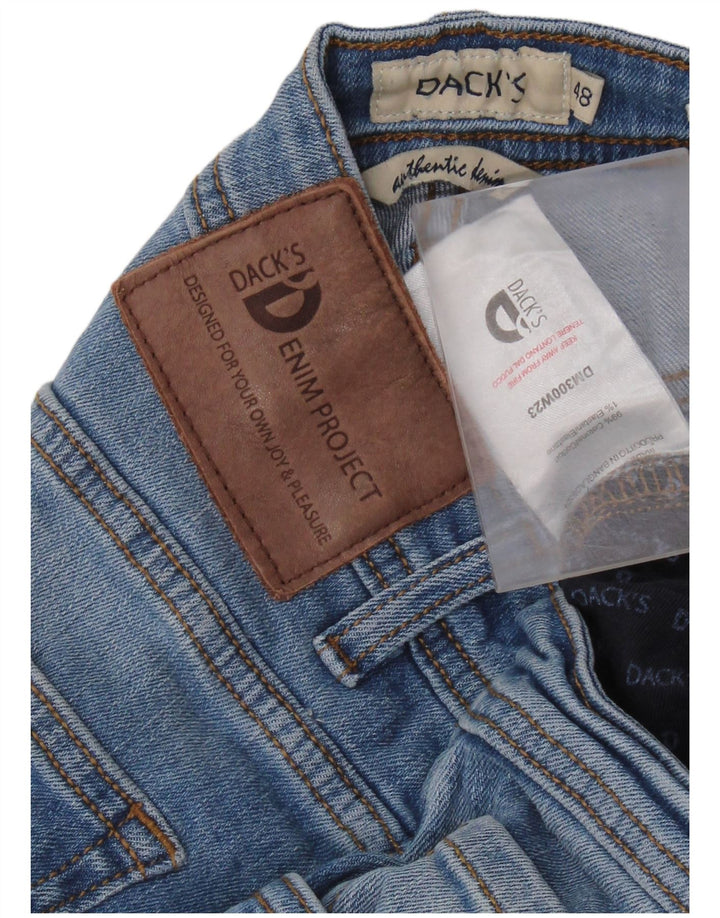 Jeans slim da uomo DACK'S IT 48 medio W32 L31 blu cotone