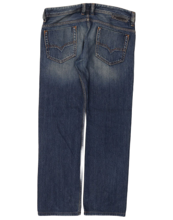 Jeans dritti da uomo Diesel Safado W31 L29 cotone blu