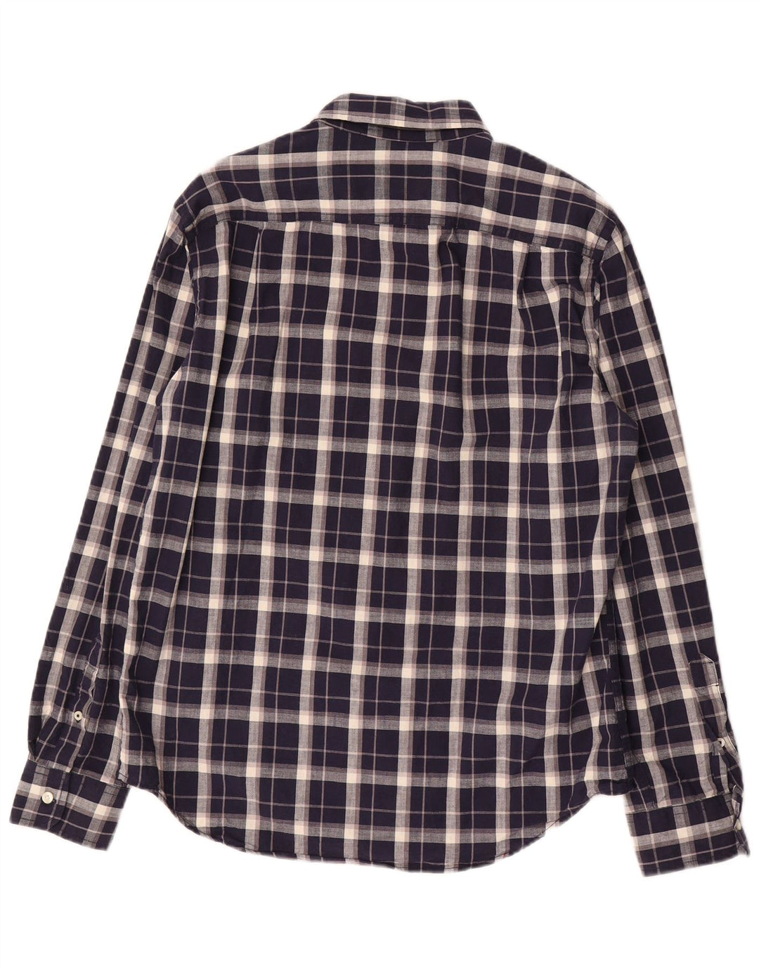 Camicia da uomo American Eagle in cotone a quadri blu navy medio