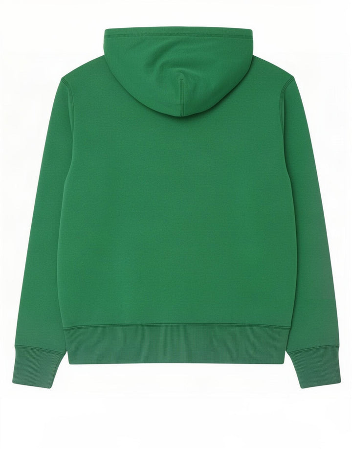 Felpa con cappuccio e zip Nike da uomo in cotone verde medio