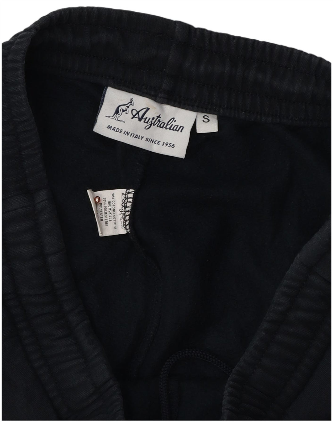 AUSTRALIAN L'ALPINA Pantaloni da tuta da uomo Joggers Small Blu Navy Cotone