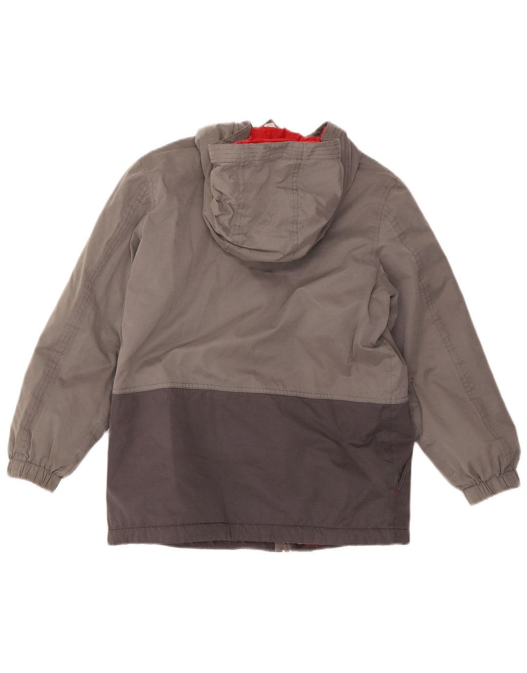 Giacca imbottita con cappuccio per ragazzi Fat Face 11-12 anni Poliestere color block grigio