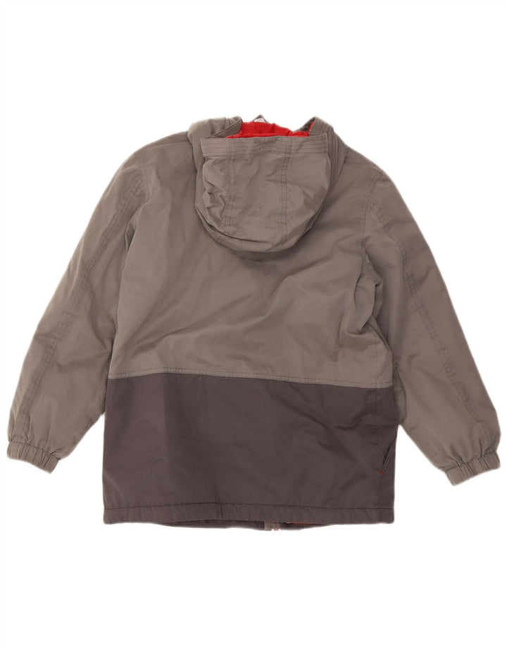 Giacca imbottita con cappuccio per ragazzi Fat Face 11-12 anni Poliestere color block grigio