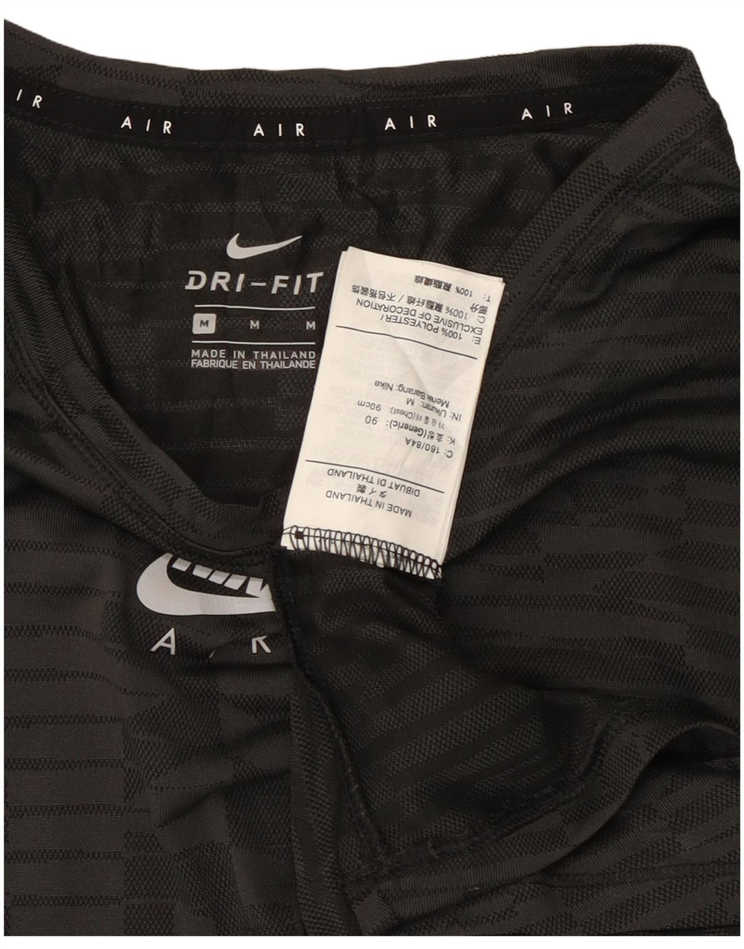 T-shirt grafica da donna Nike Top UK 14 poliestere grigio medio