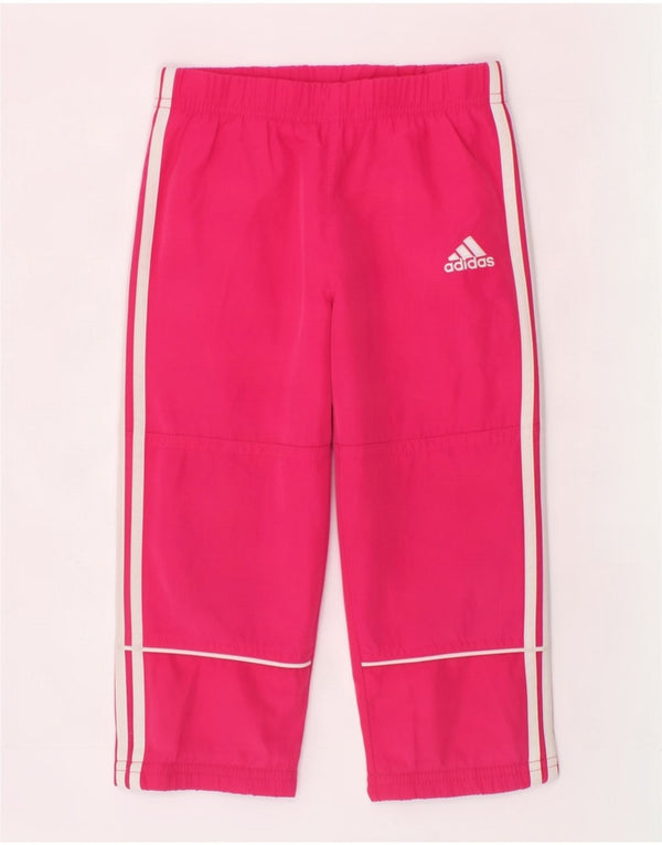 Pantaloni da tuta da jogging per bambina Adidas 18-24 mesi in poliestere rosa