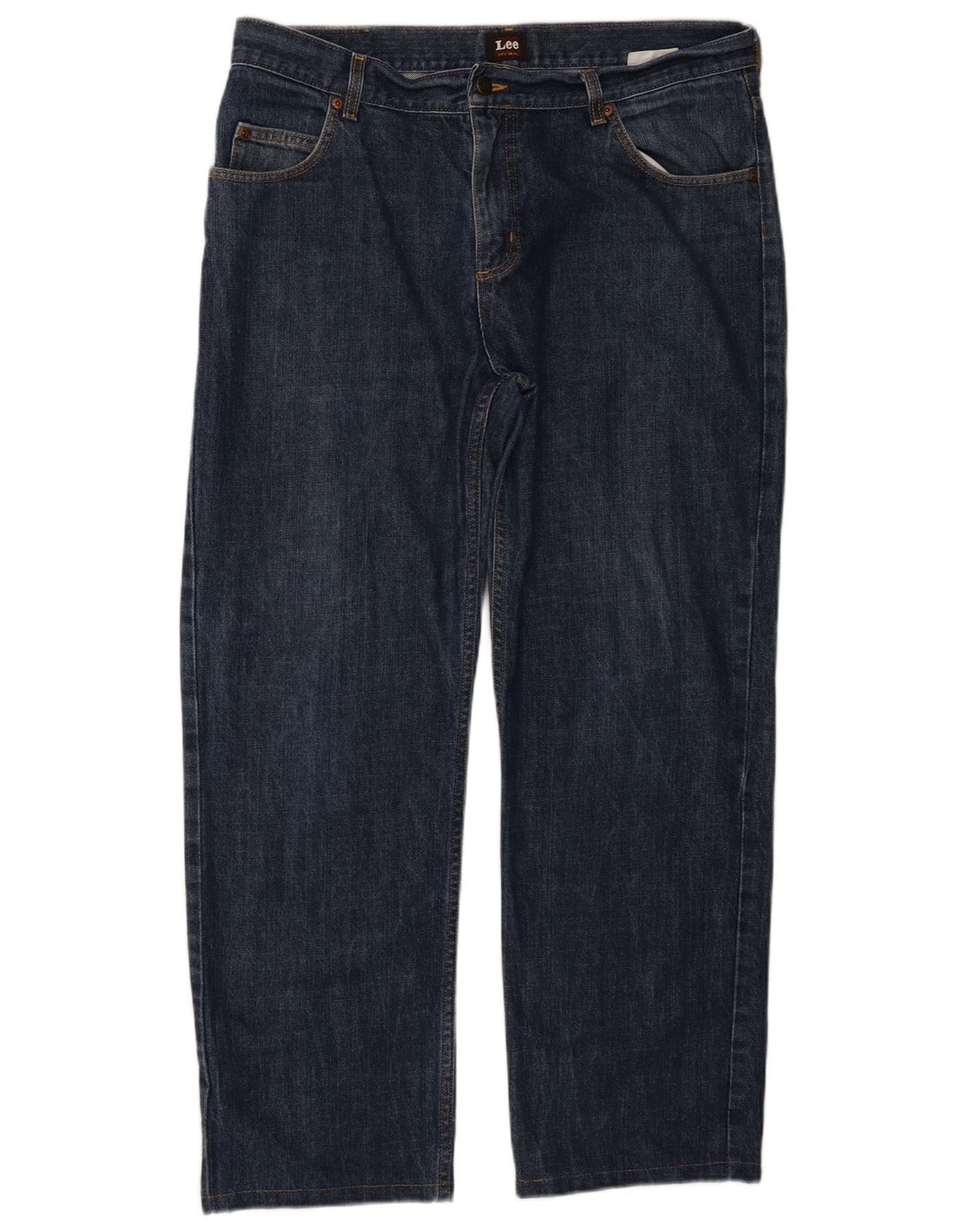 Jeans dritti da uomo Lee Brooklyn W36 L28 cotone blu navy