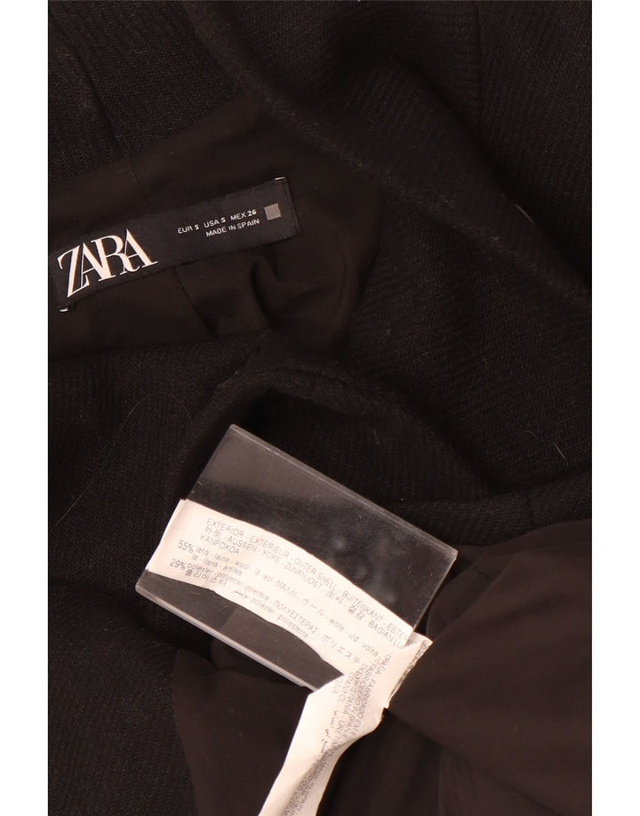 Soprabito oversize da donna Zara UK 10 piccolo in lana nera