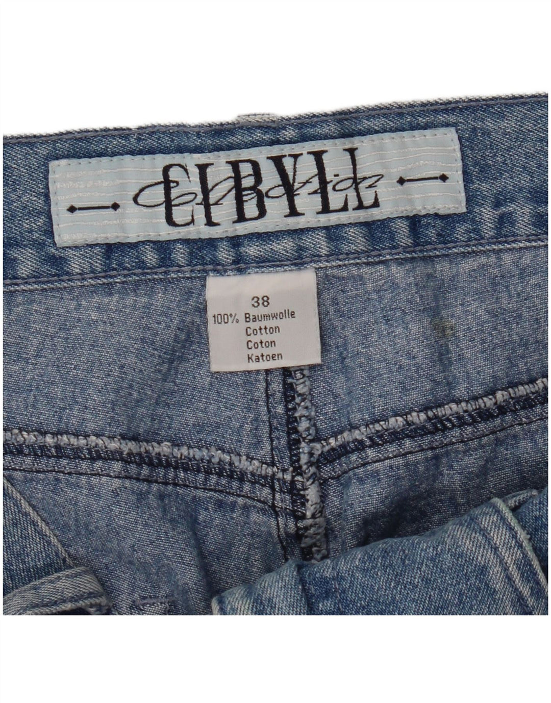 Jeans affusolati da donna vintage EU 38 medio W30 L27 cotone blu