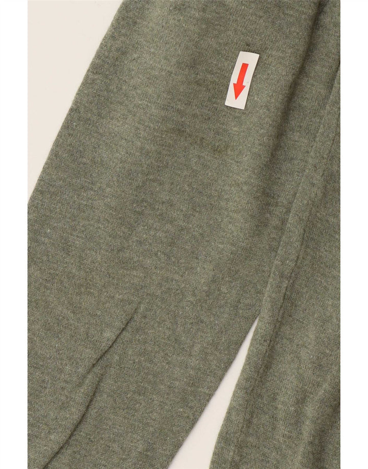 Maglione Zara da uomo con scollo a V grande verde