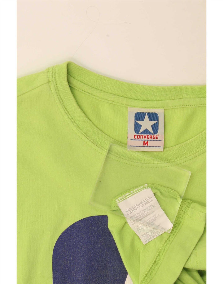 T-shirt grafica da uomo Converse Top in cotone verde medio