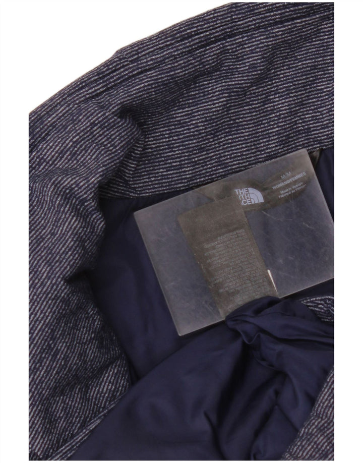 THE NORTH FACE Gilet imbottito da donna UK 14 medio blu navy gessato