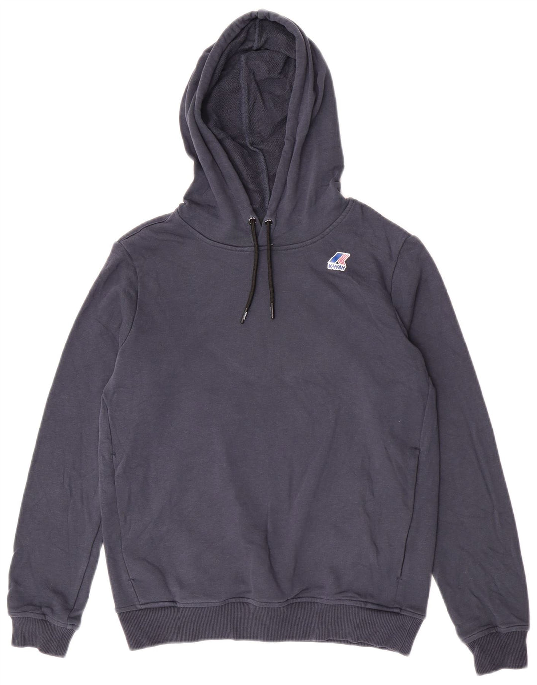 Maglione con cappuccio da uomo K-Way piccolo in cotone blu navy