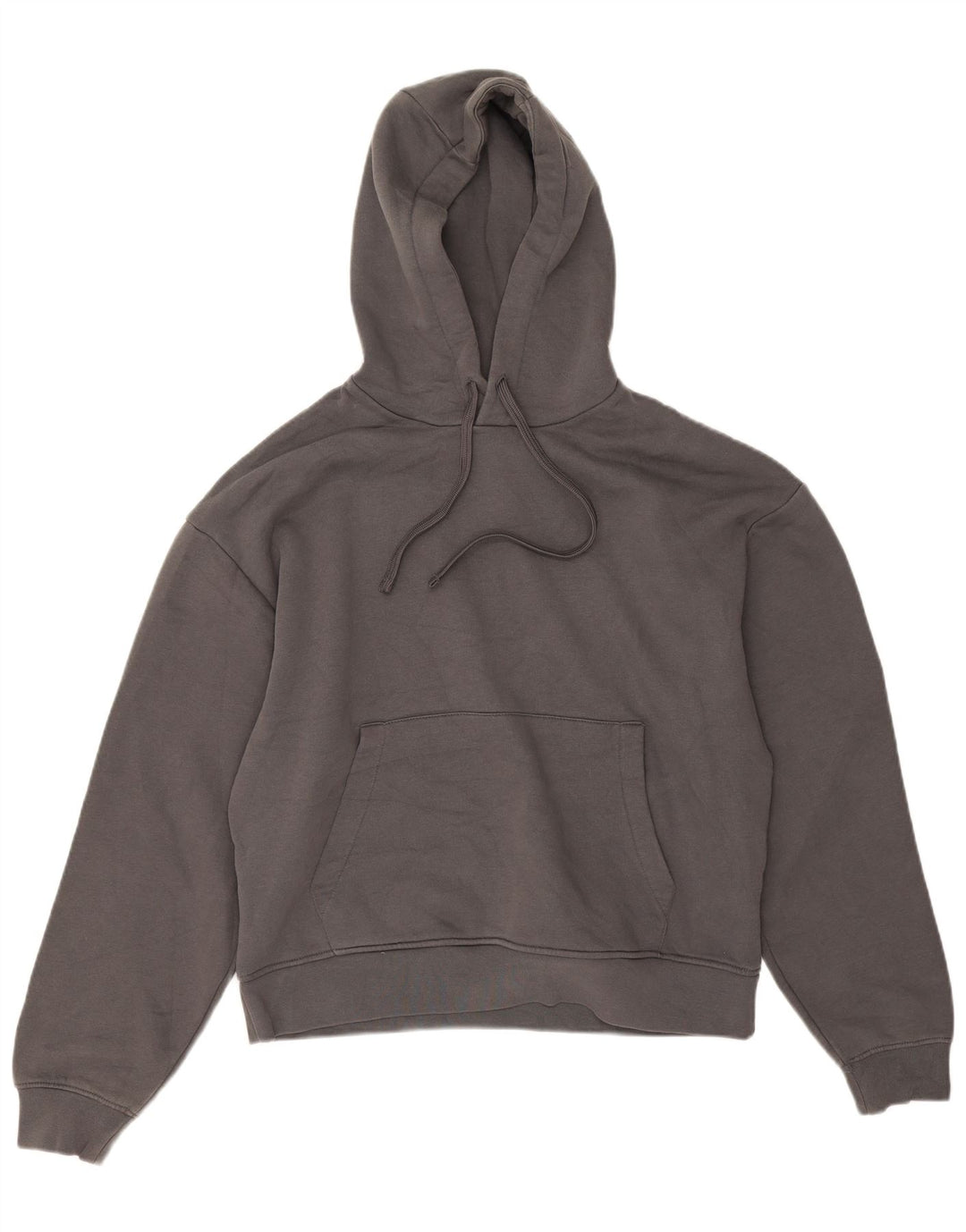 Maglione con cappuccio da uomo Zara in cotone grigio medio
