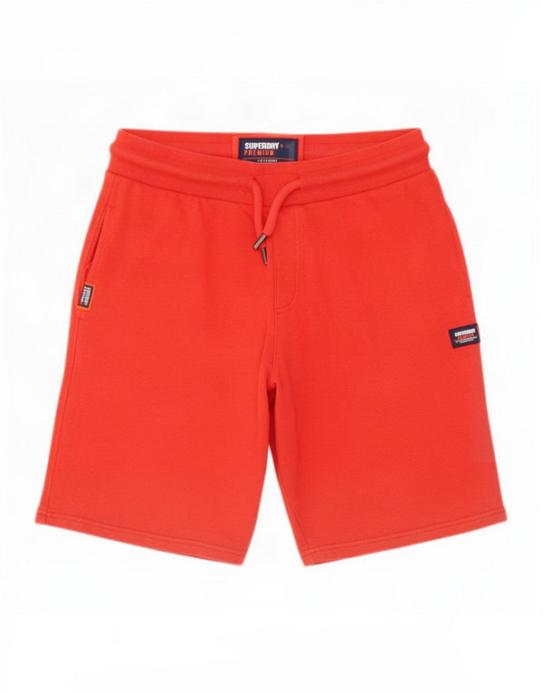 Superdry Mens Sport Shorts Large Red Cotton