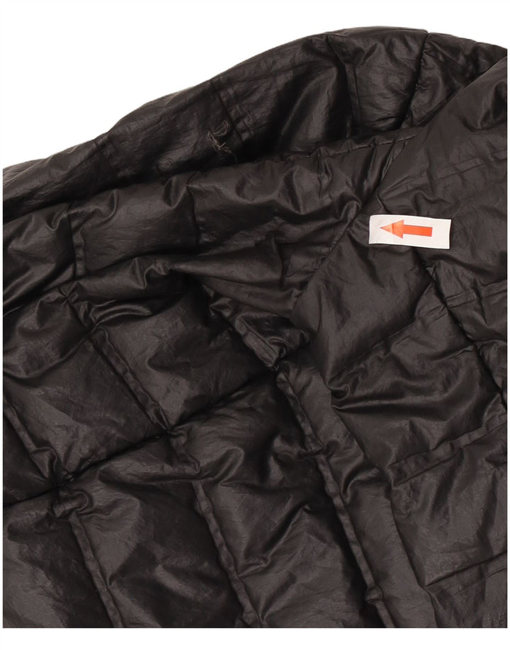 Giacca imbottita con cappuccio da donna Adidas UK 8/10 Small Poliestere nero