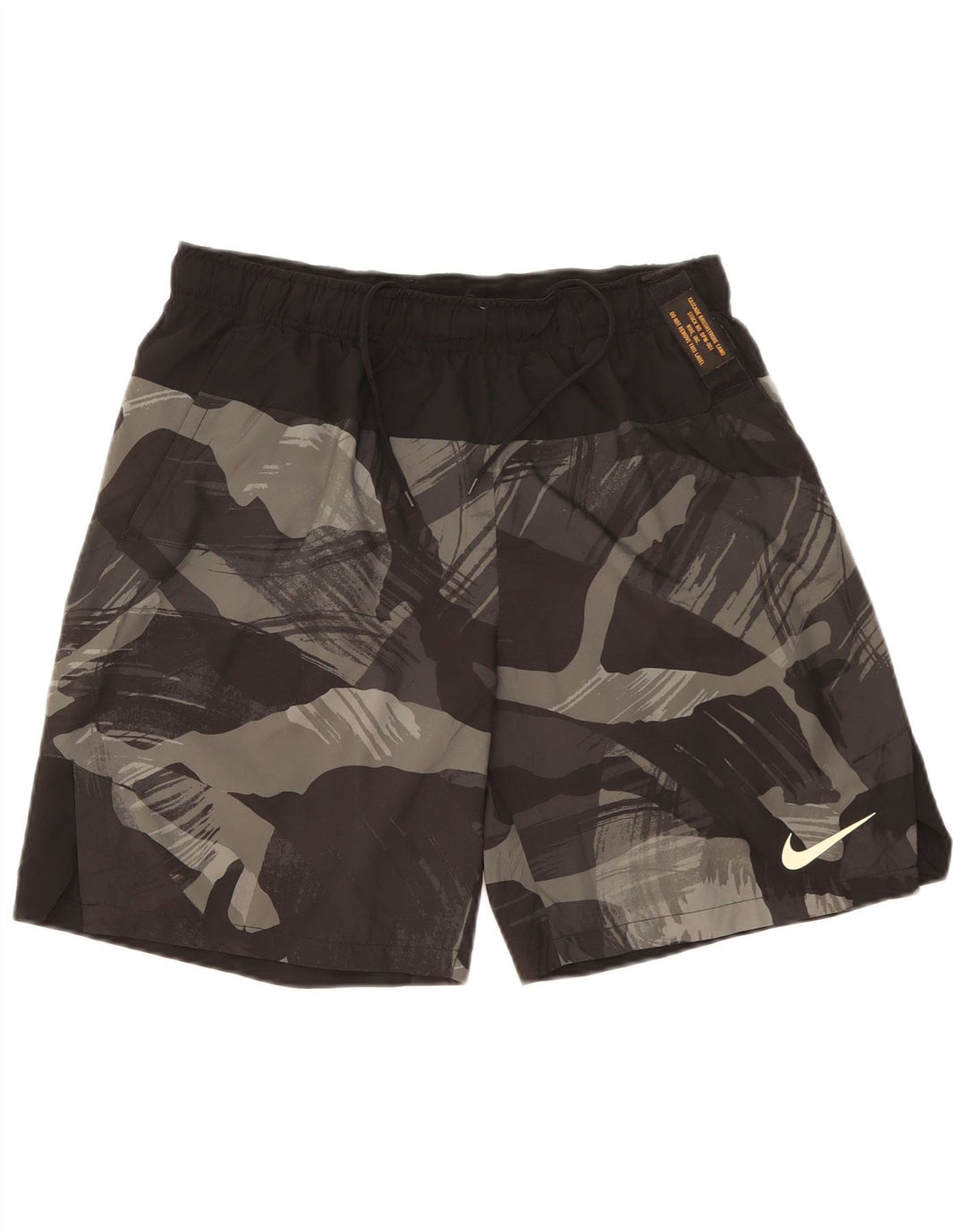 Pantaloncini sportivi NIKE Dri Fit da uomo, grandi, in poliestere mimetico nero