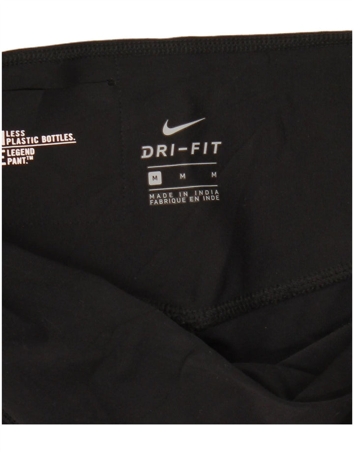 Leggings grafici Nike Dri Fit da donna UK 12 medio nero