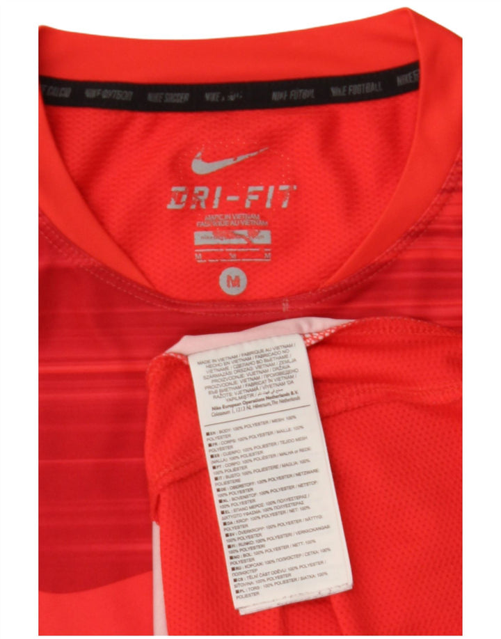 NIKE T-shirt grafica da uomo Dri Fit Top rosso medio in poliestere