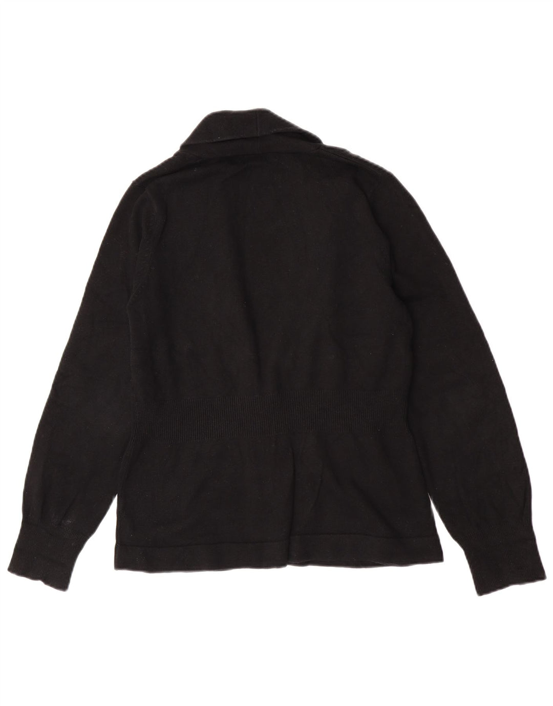 Maglione cardigan da donna Eddie Bauer UK 14 cotone nero medio
