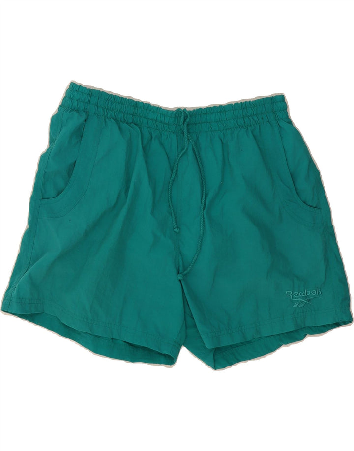 REEBOK Womens Sport Shorts UK 18 XL  Green Vintage Reebok and Second-Hand Reebok from Messina Hembry 