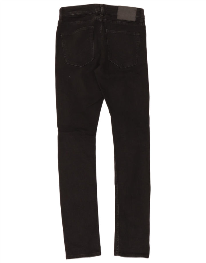Jack & Jones Uomo GLENN Jeans slim effetto consumato W28 L32 cotone nero