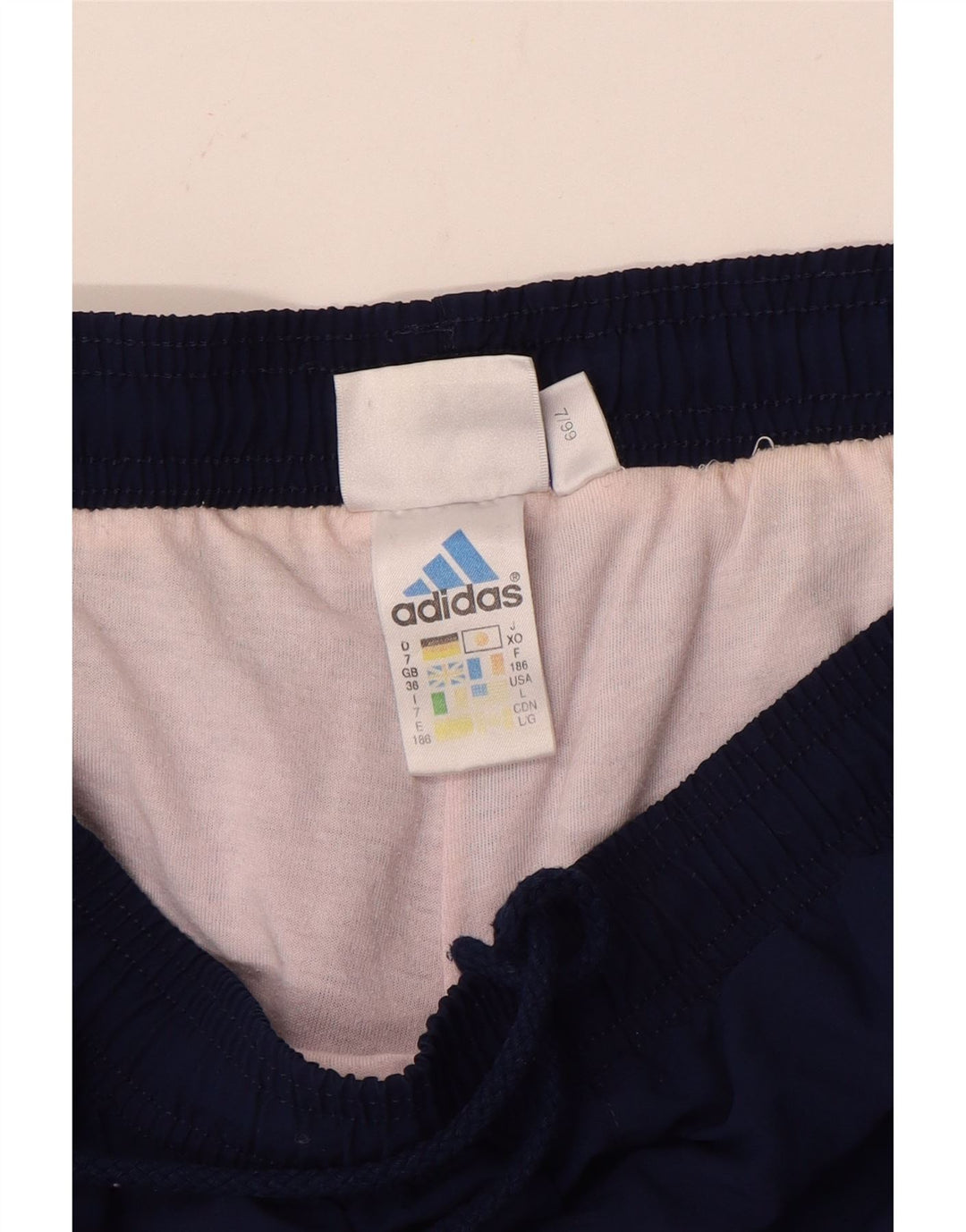 Pantaloni da tuta da uomo Adidas Joggers grandi in poliestere blu navy