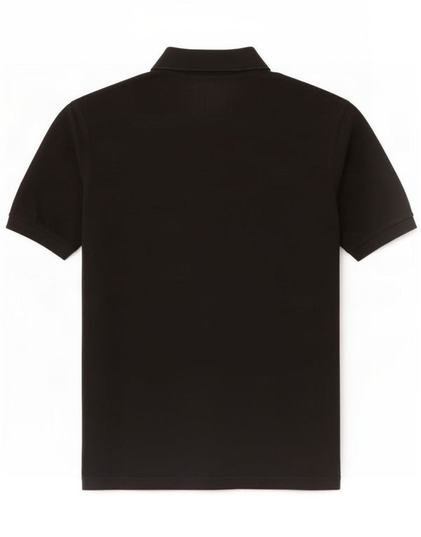 Polo Kappa Uomo Large Nera In Cotone