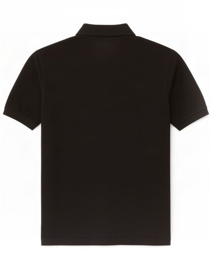 Polo Kappa Uomo Large Nera In Cotone