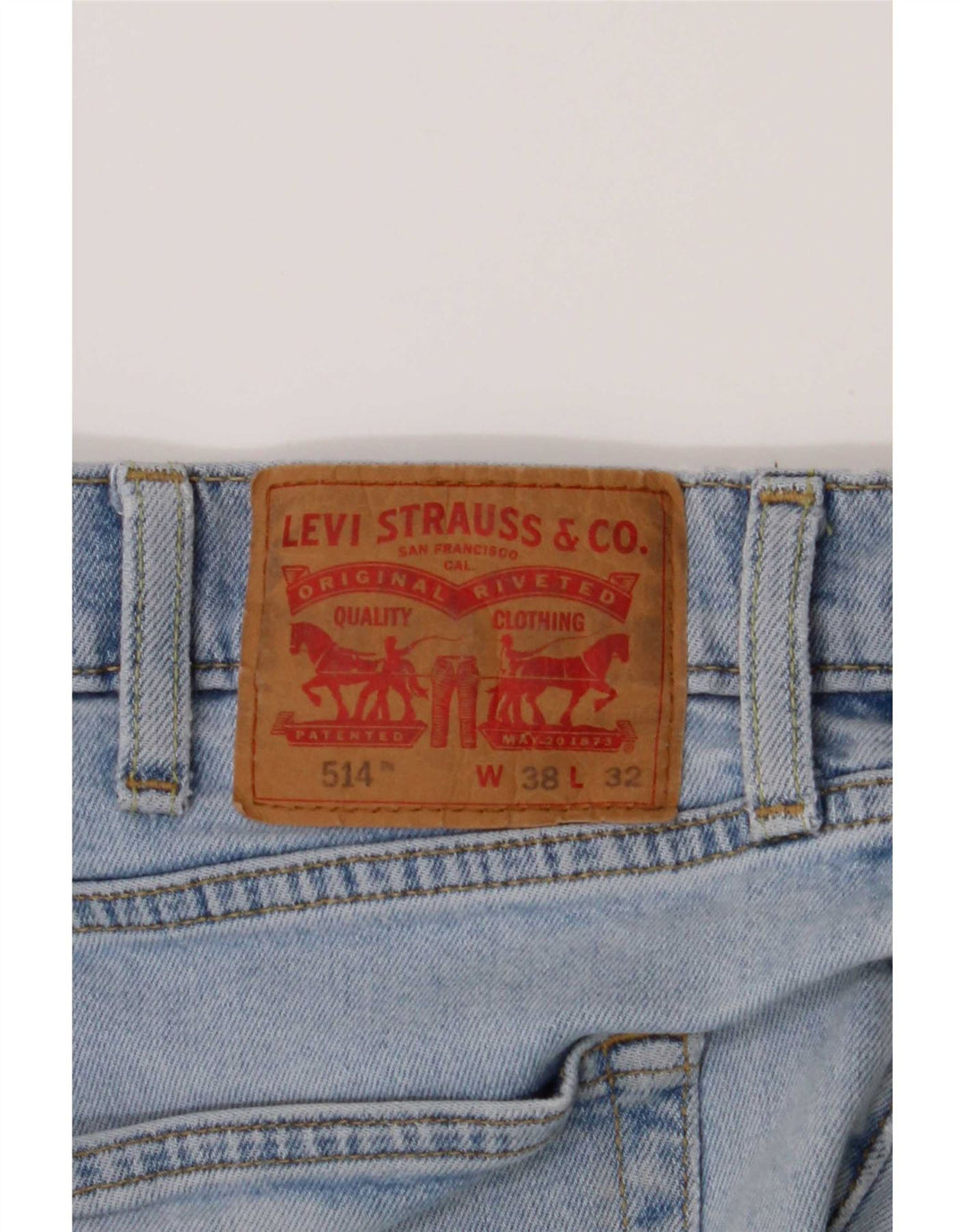 Levi's Uomo 514 Jeans dritti W38 L32 Cotone Blu