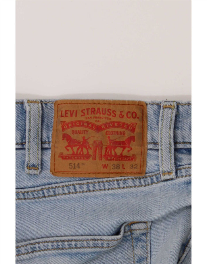 Levi's Uomo 514 Jeans dritti W38 L32 Cotone Blu