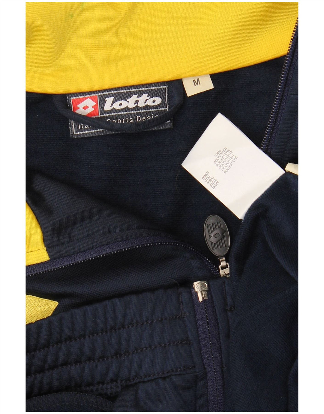 Giacca sportiva da uomo con grafica Lotto, colore blu navy medio