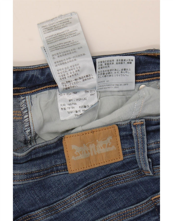 LEVI'S Womens Curvy Bootcut Jeans US 8 Medium W29 L32 Navy Blue Cotton Vintage Levi's and Second-Hand Levi's from Messina Hembry 