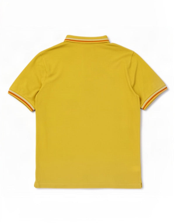 Polo Kappa Uomo Large in cotone a righe gialle
