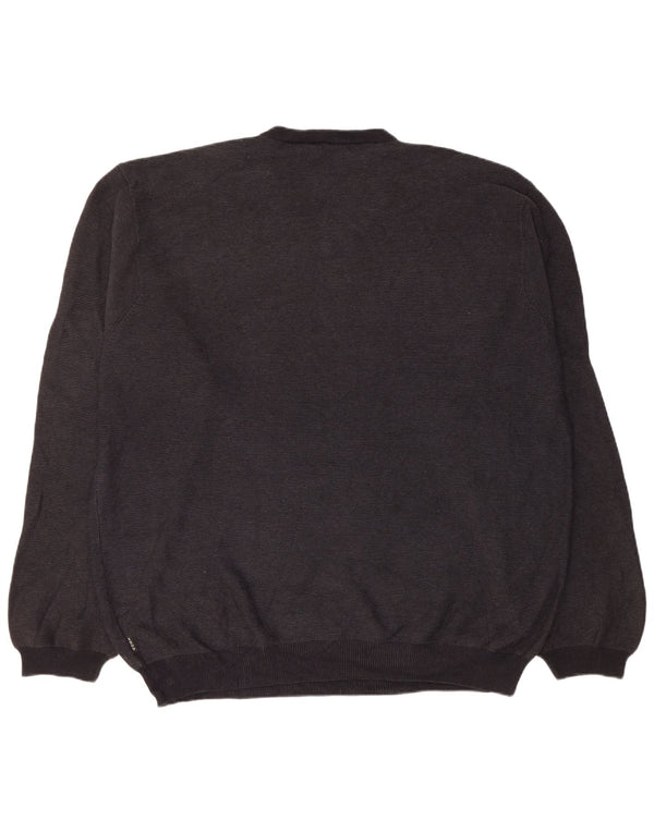 Maglione da uomo con scollo a V Izod 2XL cotone nero