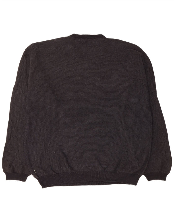 Maglione da uomo con scollo a V Izod 2XL cotone nero