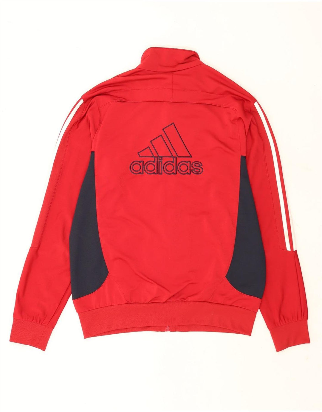 Giacca da tuta grafica da uomo Adidas UK 40/42 Medium Red Colourblock