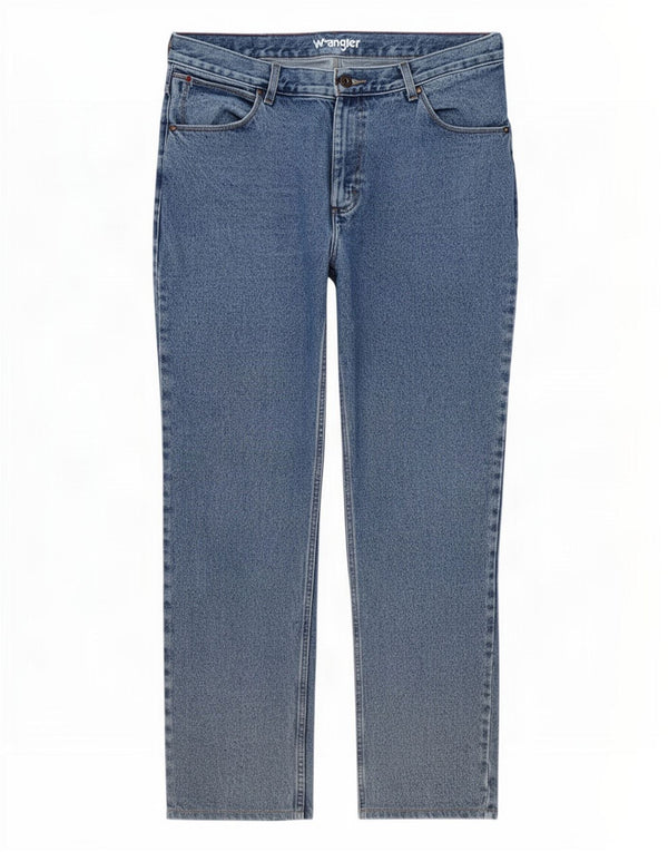 Jeans dritti da uomo Wrangler W36 L32 cotone blu
