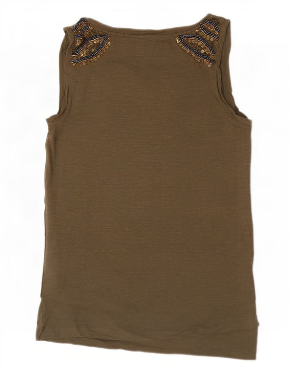 Canotta da donna Massimo Dutti UK 6 XS cotone marrone