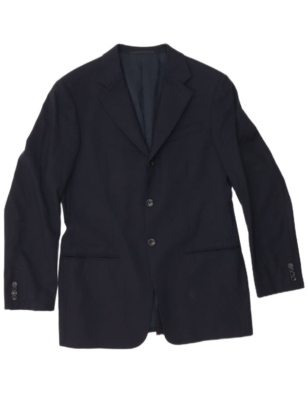 Armani Collezioni Mens 3 Button 2 Piece Suit IT 50 Medium W31 L31 Navy Blue