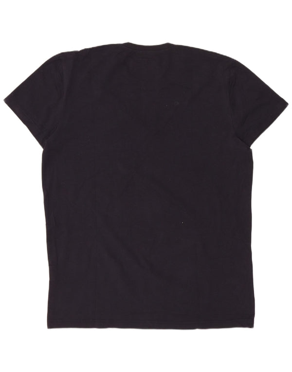 CALVIN KLEIN JEANS T-shirt grafica da uomo 2XL cotone blu navy