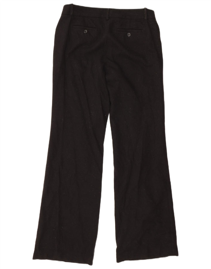 J. CREW Pantaloni casual bootcut da donna a vestibilità bassa US 6 Medium W30 L32 Neri